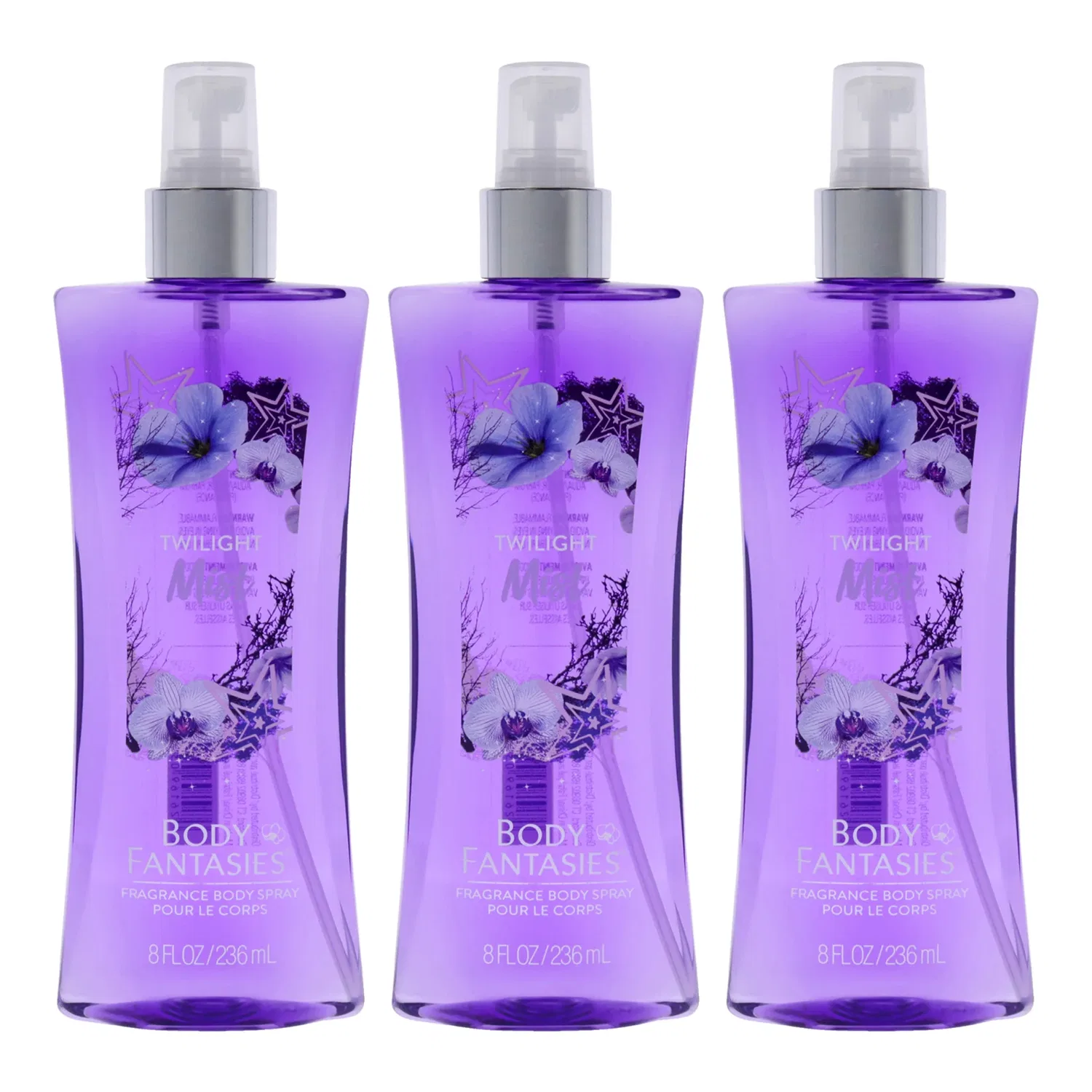 Ароматизированный спрей для тела Signature Twilight Mist от Body Fantasies для женщин - 237 мл - упаковка из 3 штук, 8.0 Oz