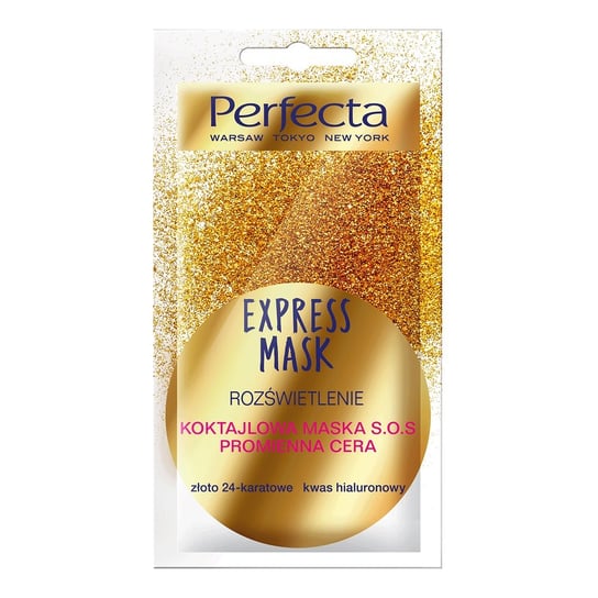 

Коктейльная маска для лица, осветляющая S.O.S, 8 мл Perfecta, Express Mask