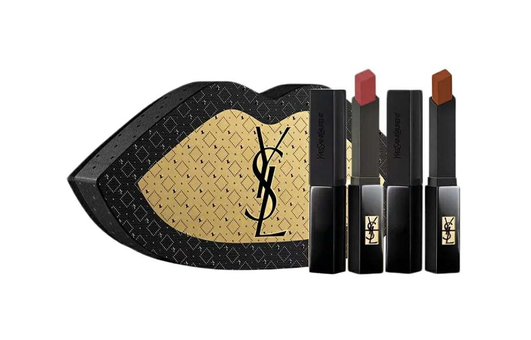 Легкий в нанесении набор косметики без эффекта макияжа SAINT LAURENT, Small золотой Bar #1966+Small черный Stripes #314 — фото 4