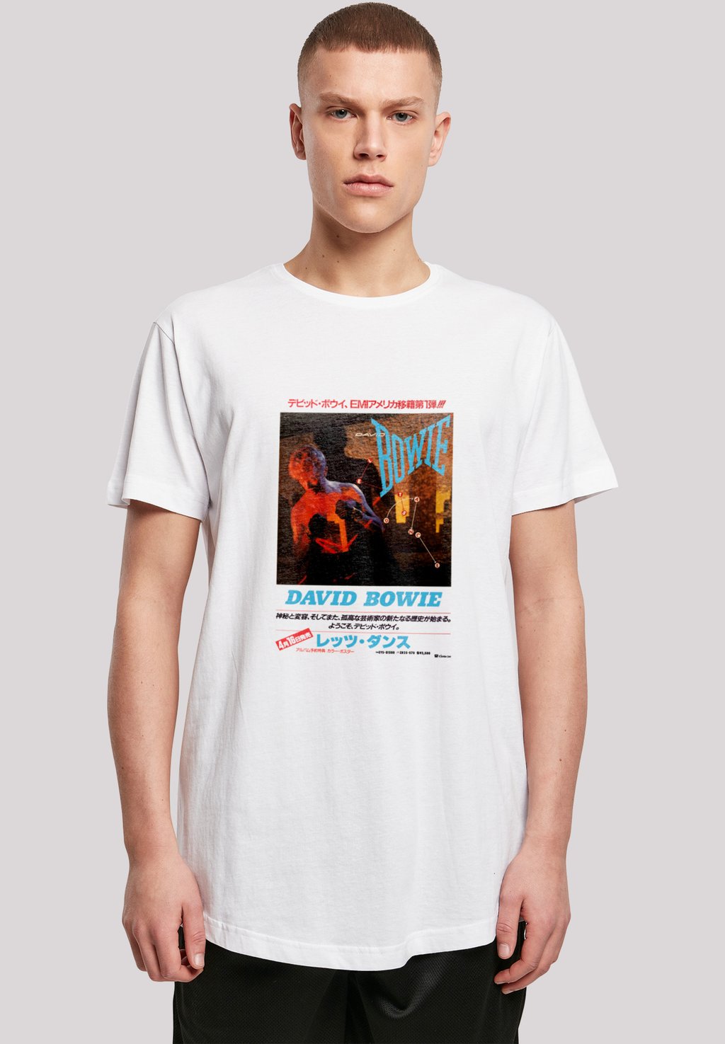 

Футболка с принтом DAVID BOWIE ASIAN POSTER F4NT4STIC, белый