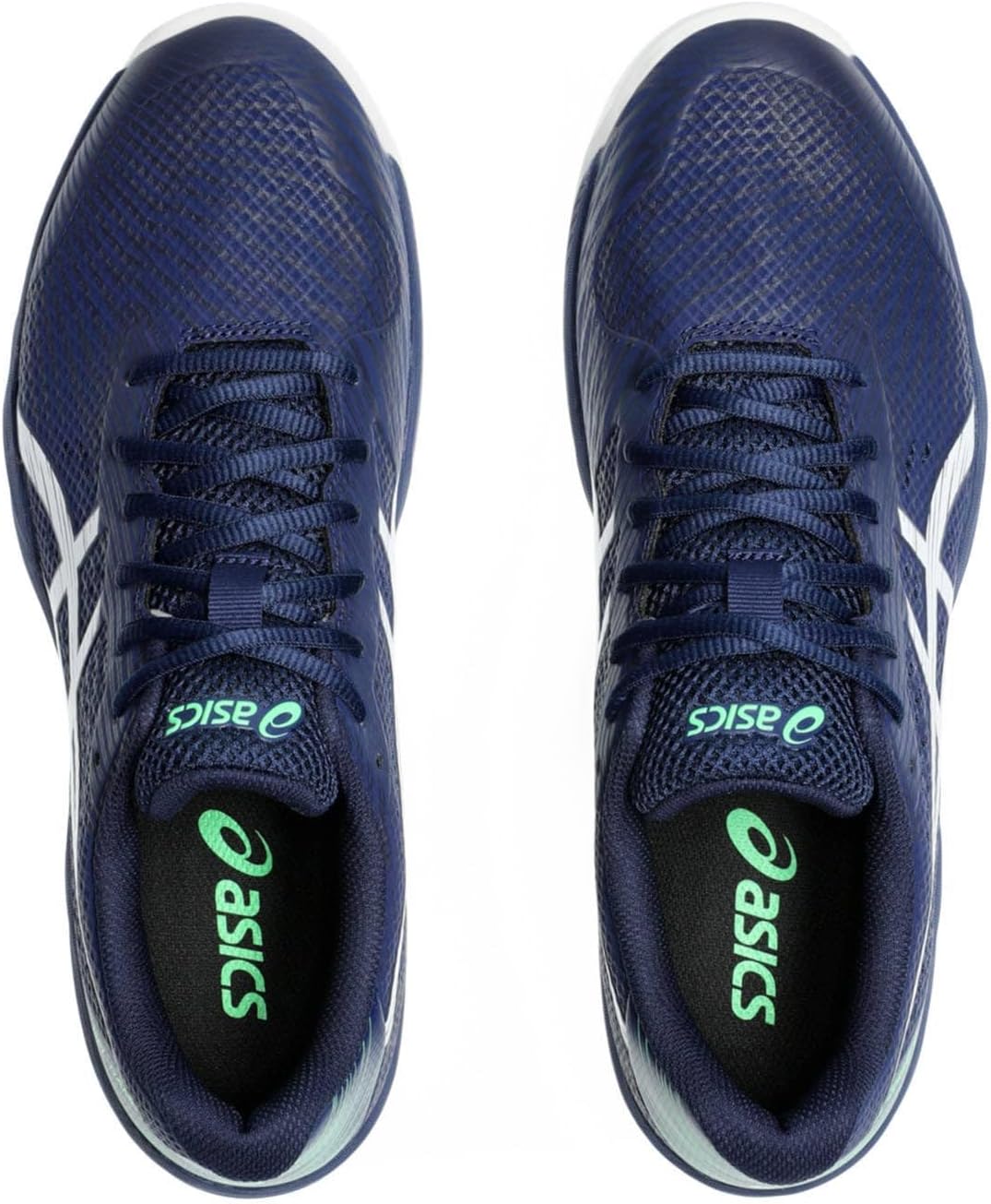 Мужские теннисные кроссовки ASICS Gel-Game 9 для пинг-понга, белый/синий — фото 4