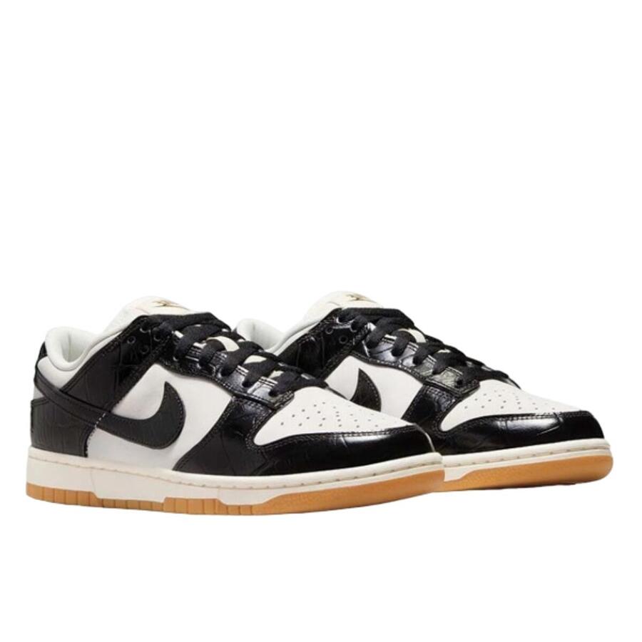 NIKE Кроссовки Dunk Low LX Black Croc — фото 2