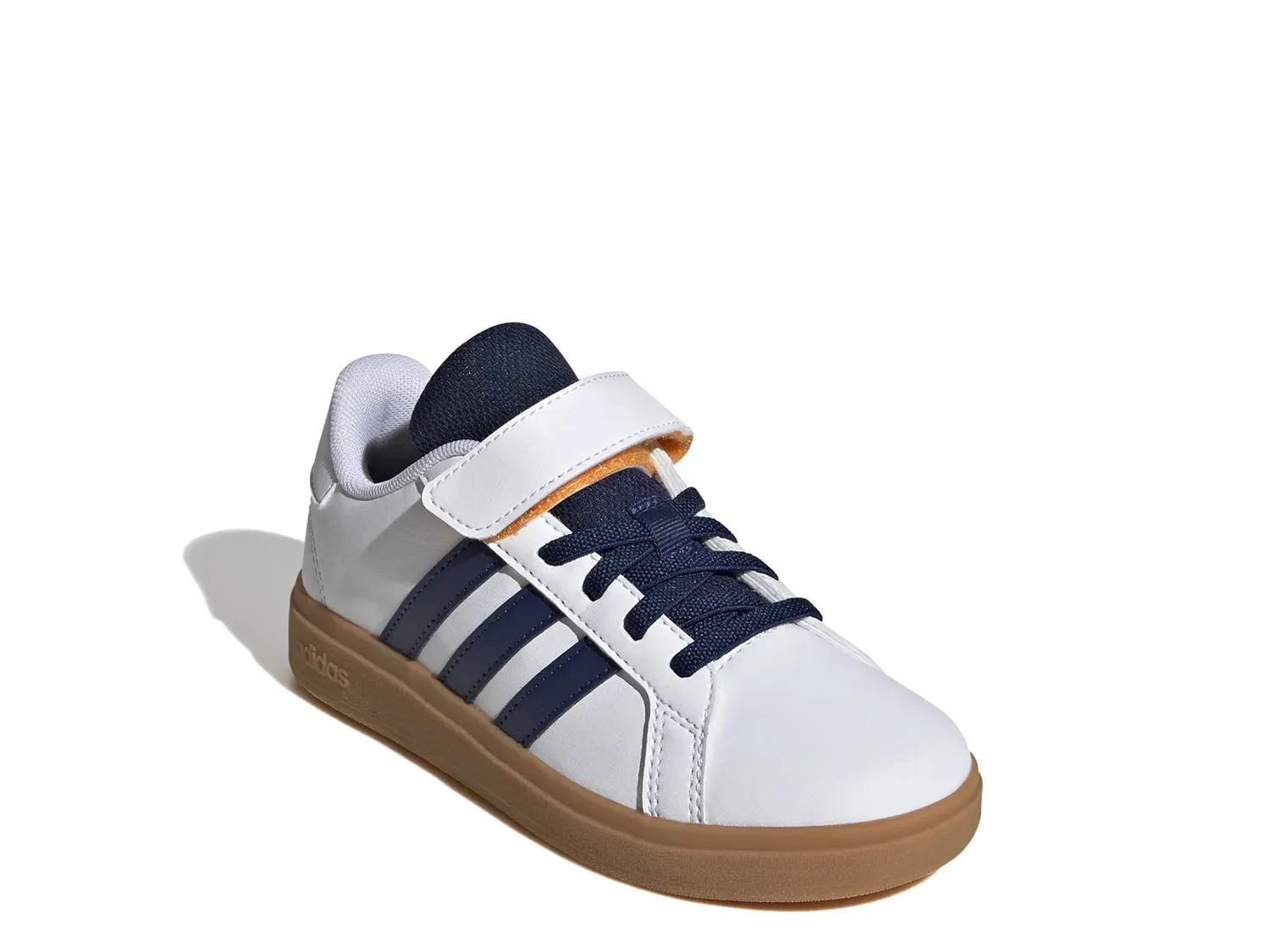 

Кроссовки Adidas Grand Court 2.0 — детские, белые/темно-синие