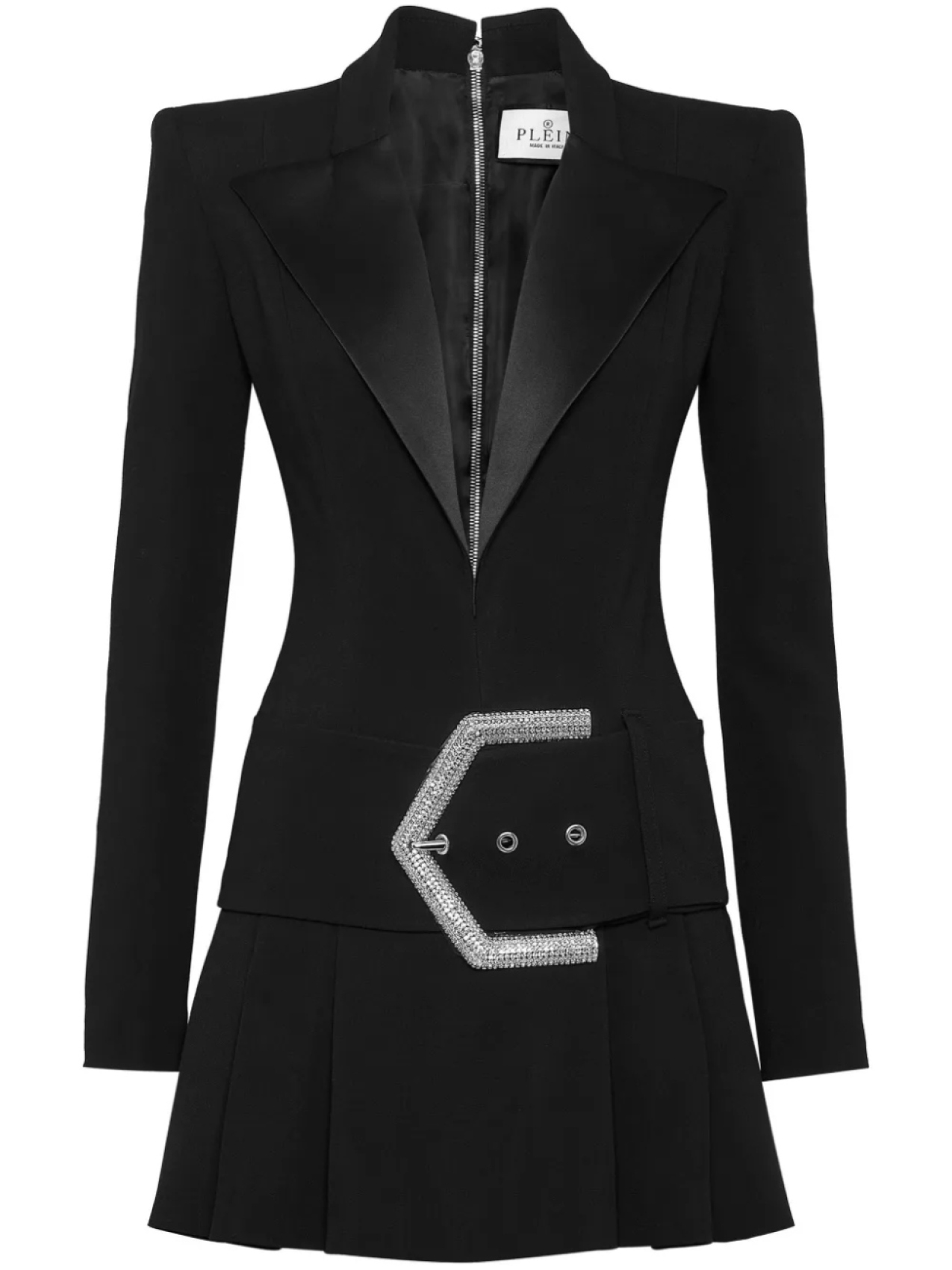 

Philipp Plein платье мини с кристаллами, черный