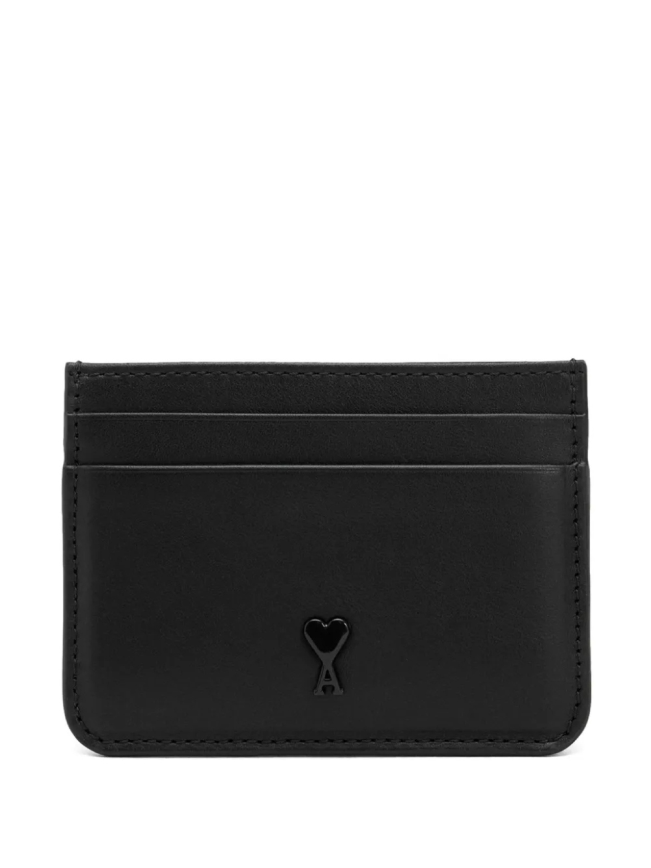 

AMI Paris Кожаный картхолдер Ami De Coeur, черный