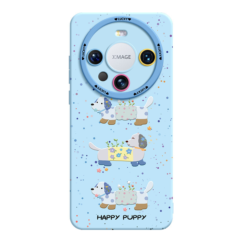 

Super Mouse Чехол для телефона, Flowers puppy blue