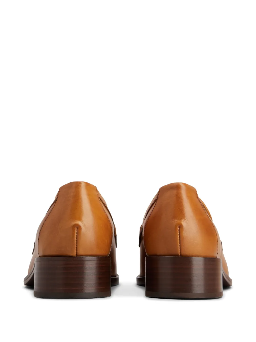Лоферы на каблуке TOD'S, коричневый — фото 3