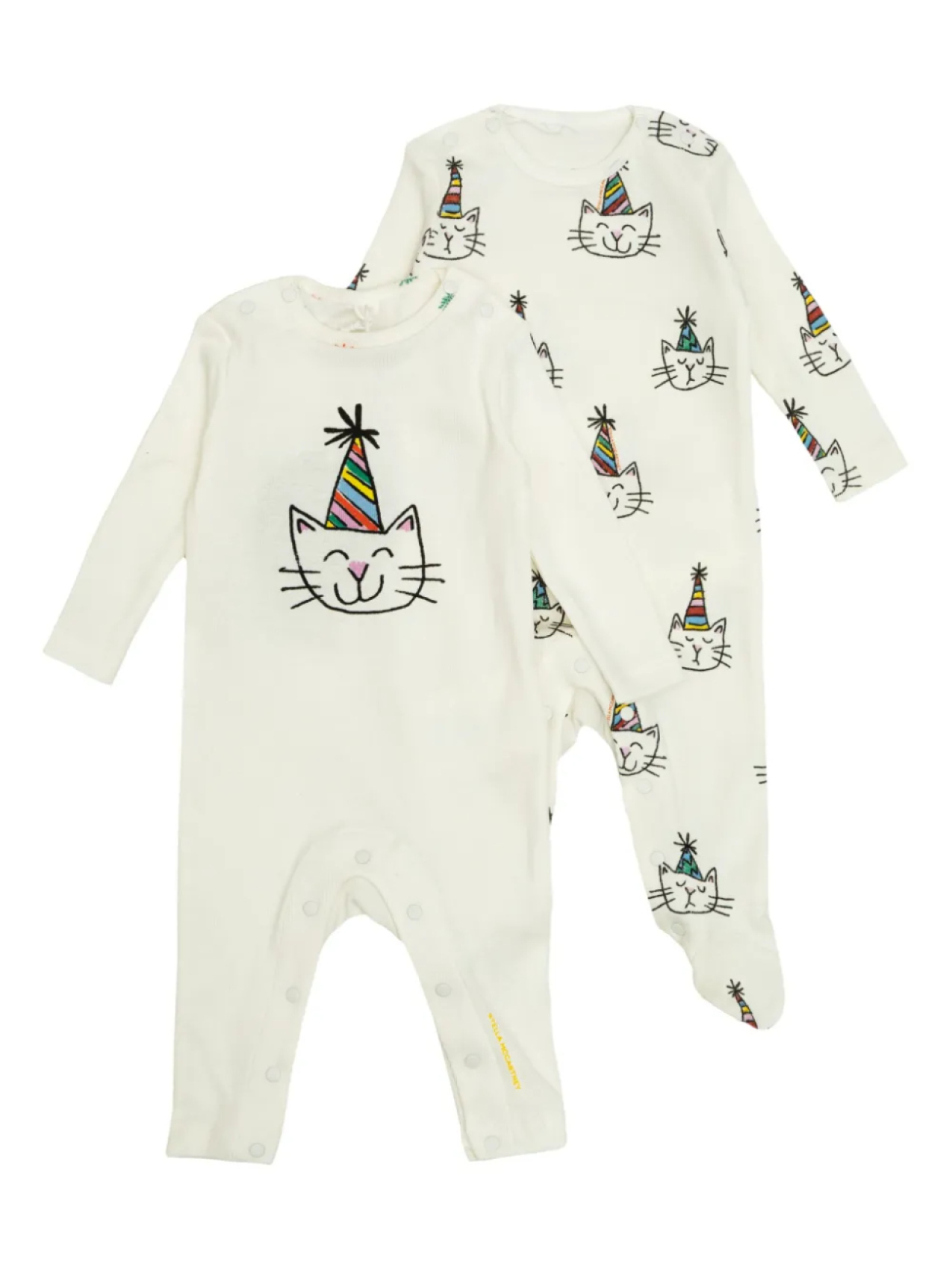 

Пижама из хлопка (комплект из двух штук) Stella McCartney Kids, белый