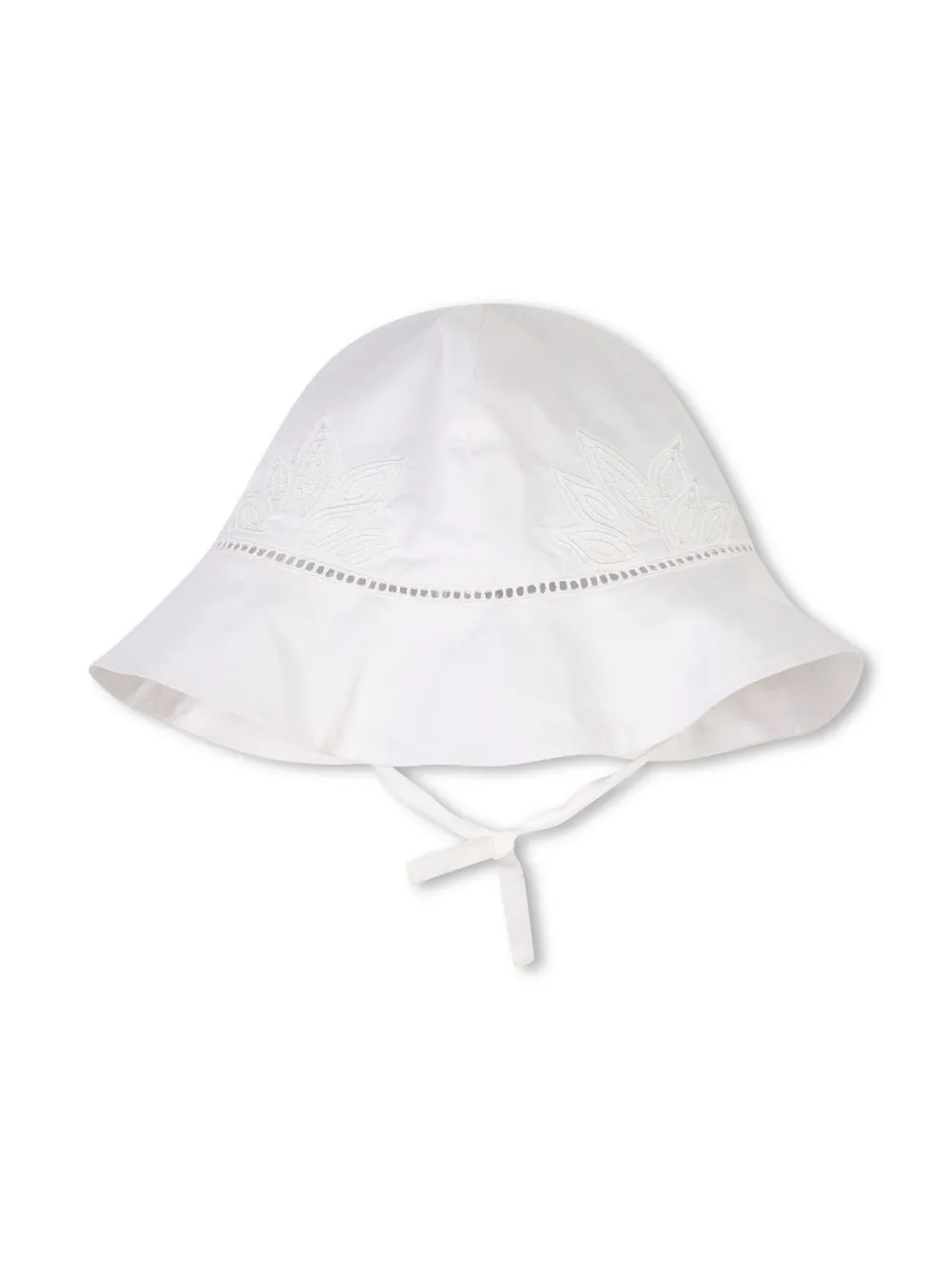 Комплект из платья и шапки с вышивкой Chloé Kids, белый — фото 3