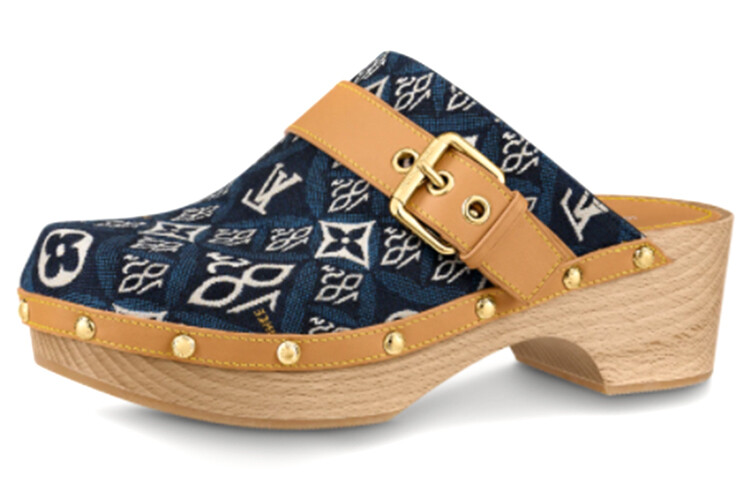 

Сандалии женские Louis Vuitton, синий / коричневый
