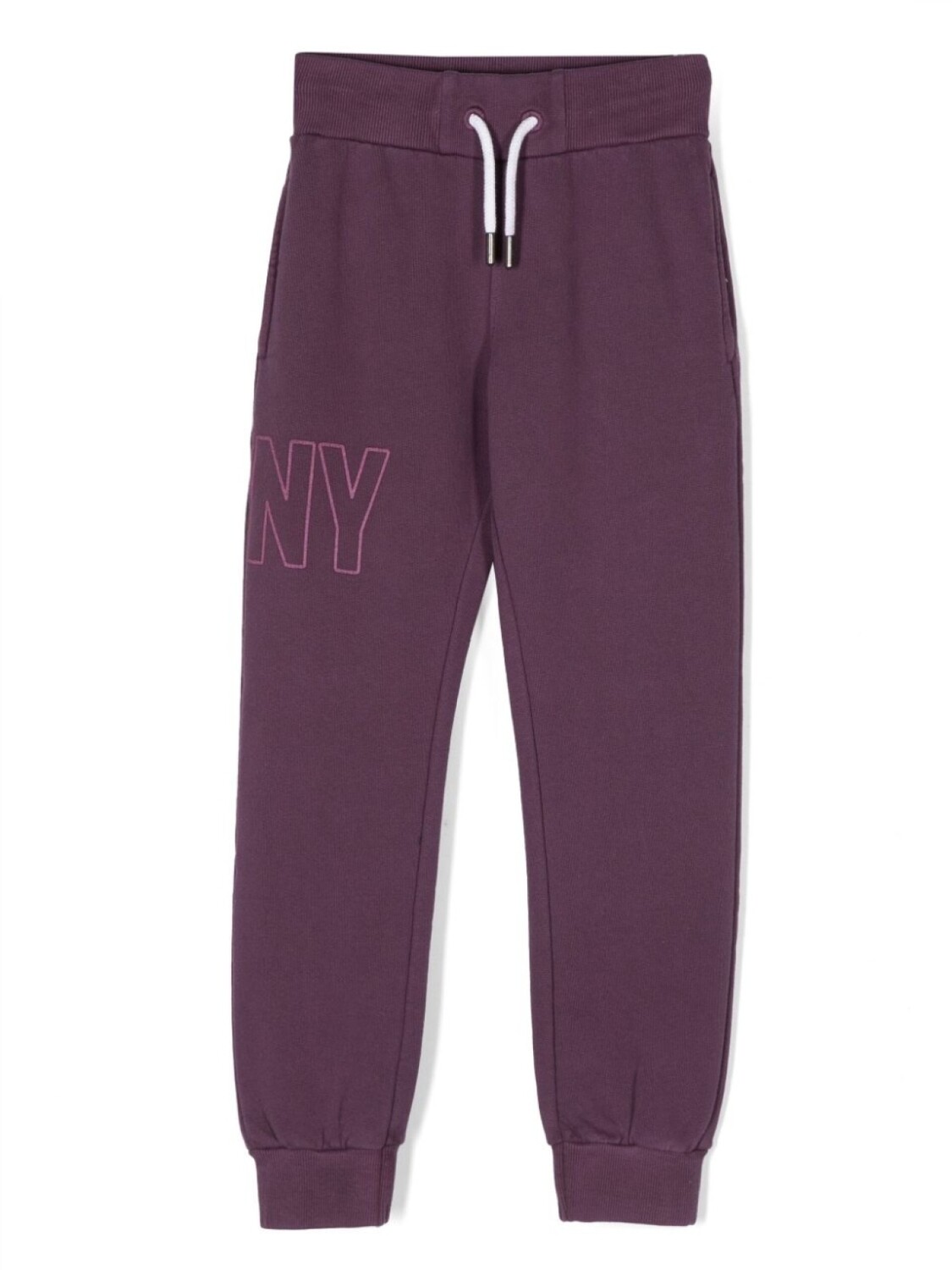 

DKNY спортивные брюки с кулиской и логотипом, фиолетовый