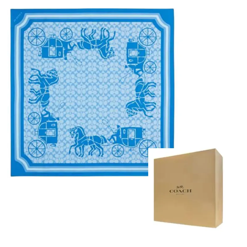 

COACH Шёлковый шарф унисекс, Blue