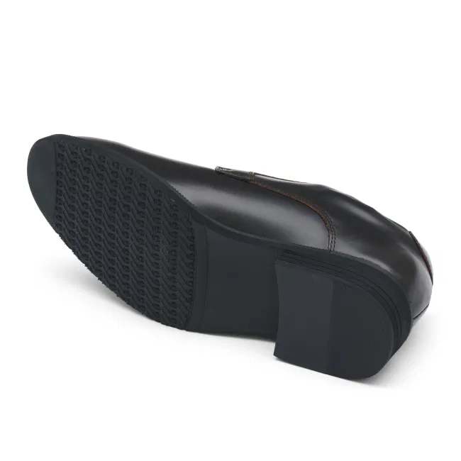 Мужские дерби Richard Plain Toe на платформе коричневые от Kumkang — фото 4