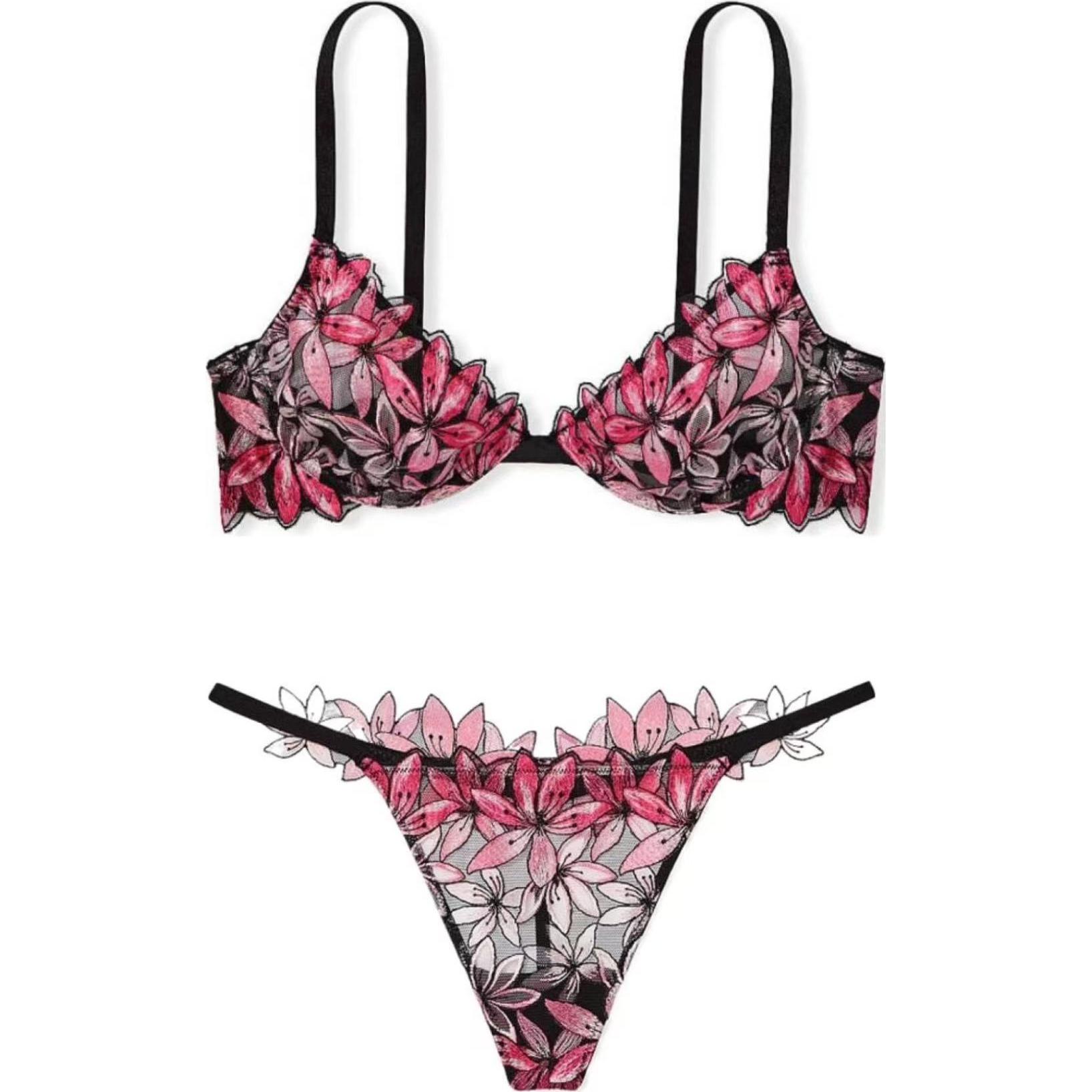 

Victoria's Secret Женский комплект нижнего белья розовый цветочный