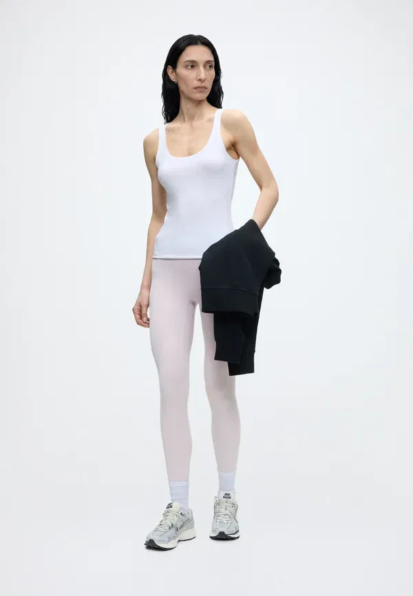 Леггинсы Adidas Performance All Me Rib 7/8, сиреневый — фото 2