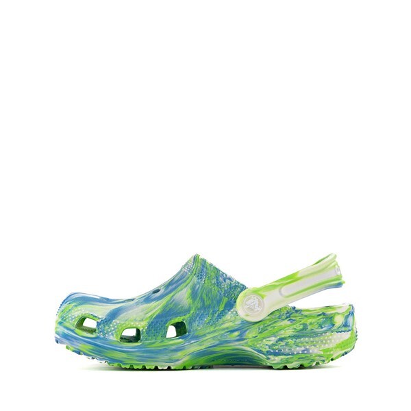 

Сабо Crocs Classic Glow-In-The-Dark Marbled Clog, цвет Prep Blue/Multicolor