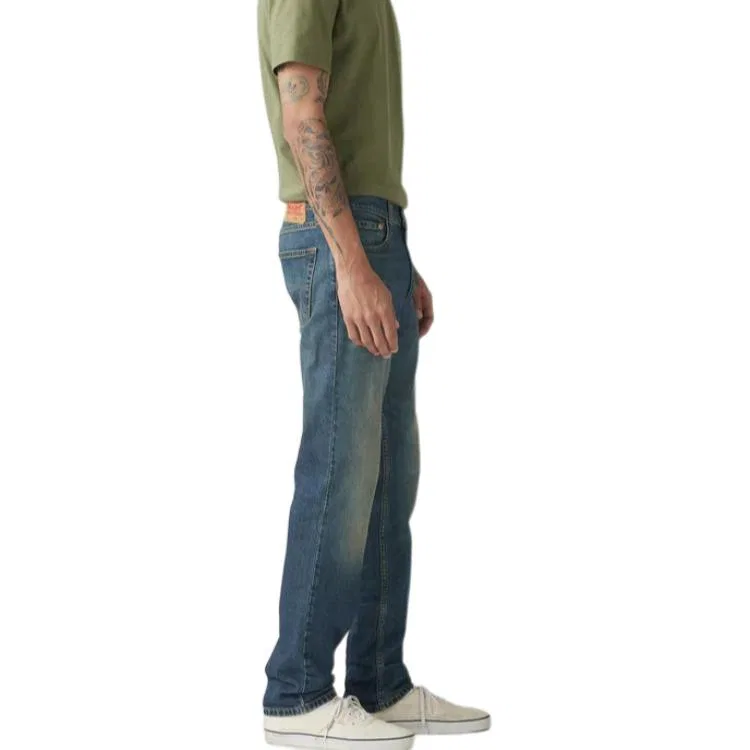 Джинсы five-pocket Levis темно-синие — фото 4