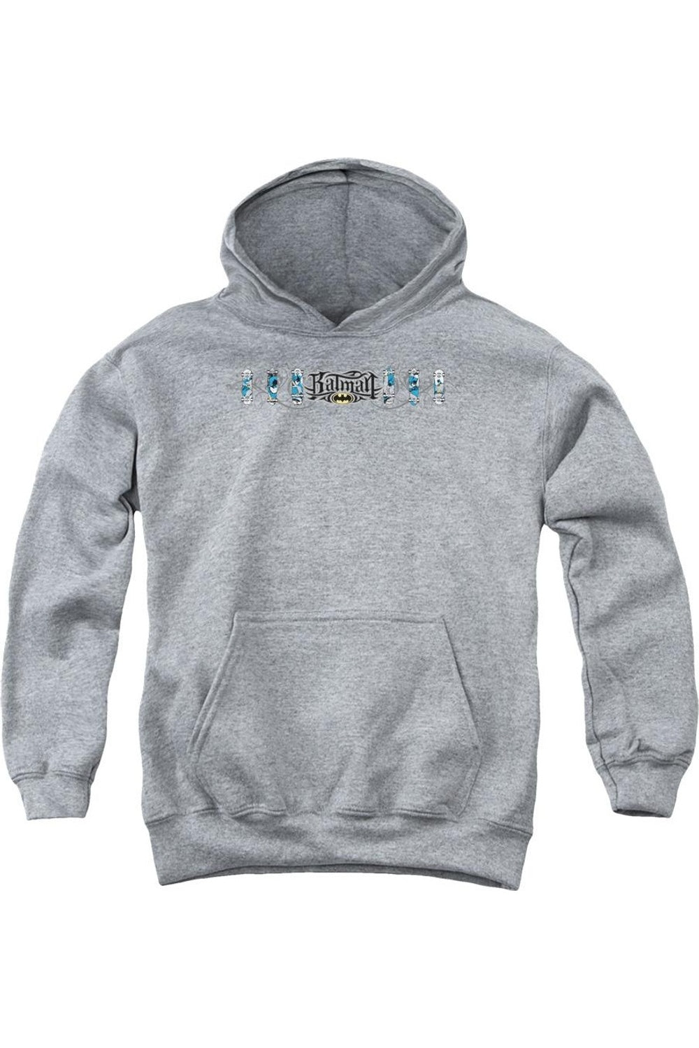 

Батмен скейтборд молодежная толстовка с капюшоном Gildan, Athletic Heather