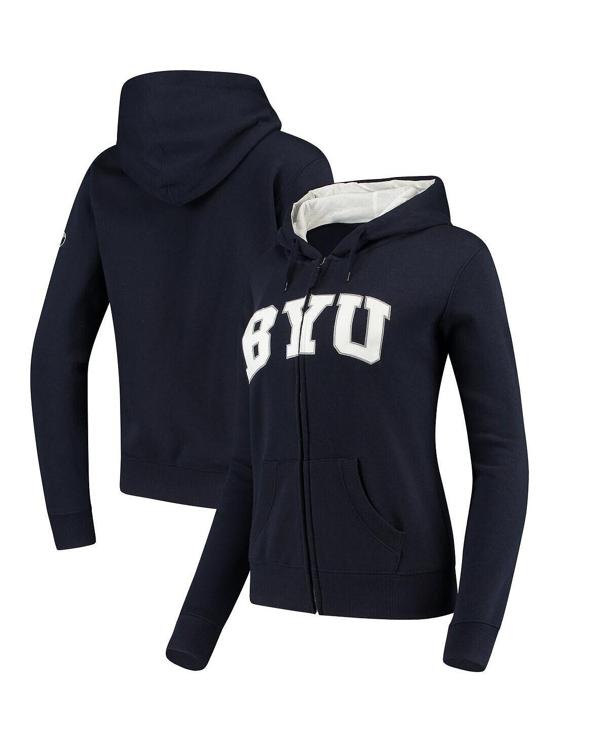 

Женская толстовка Stadium Athletic Navy BYU Cougars с капюшоном и молнией во всю длину с арочным именем Colosseum, темно-синий