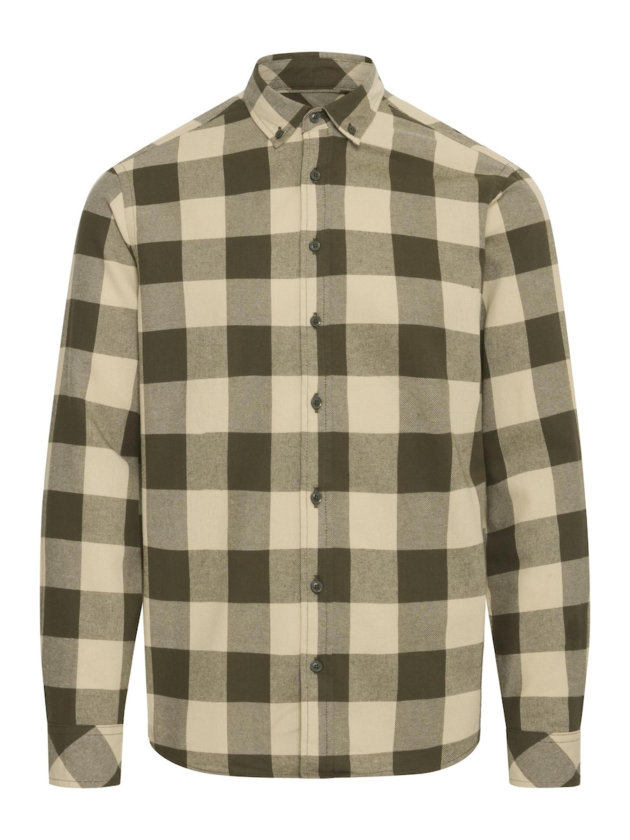 

Рубашка на пуговицах классического кроя BLEND BHBUSTER, темно-зеленый