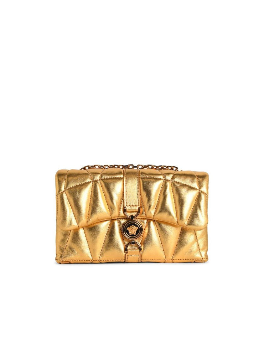 

Мини-сумка 'Kleio' из золотой кожи Nappa Versace