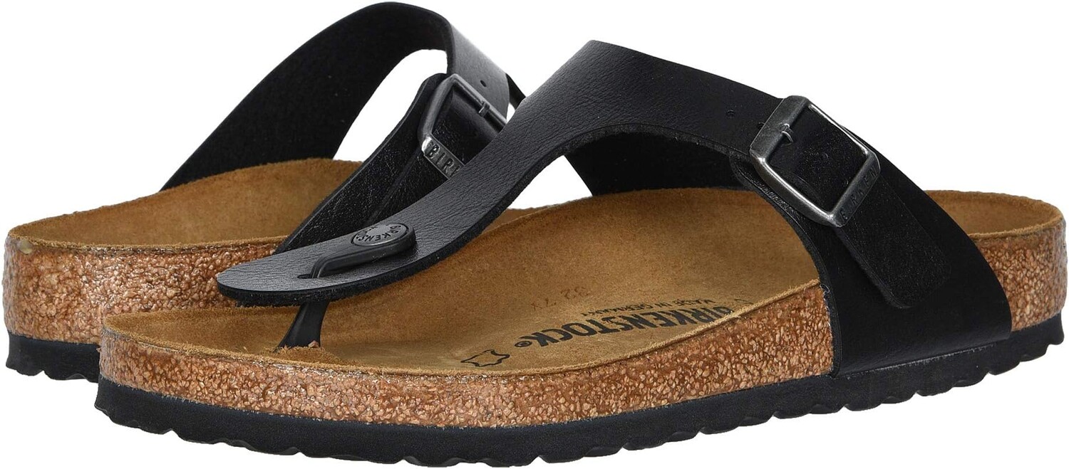 

Шлепанцы Gizeh - Birko-Flor & Birkibuc Birkenstock, цвет Licorice Birko-Flor