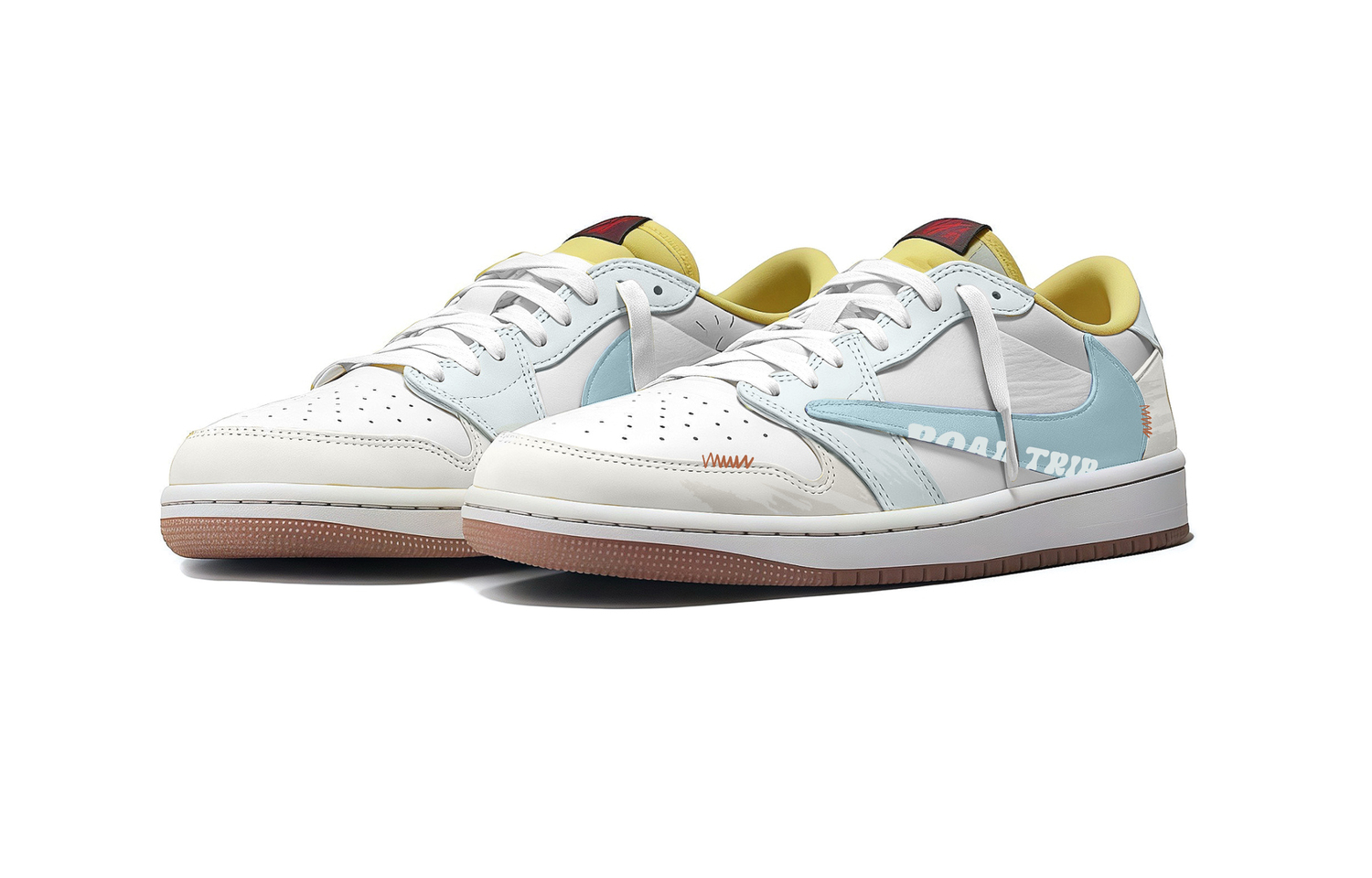 Кроссовки Air 1 Vintage Unisex низкие Jordan, серый/белый — фото 3