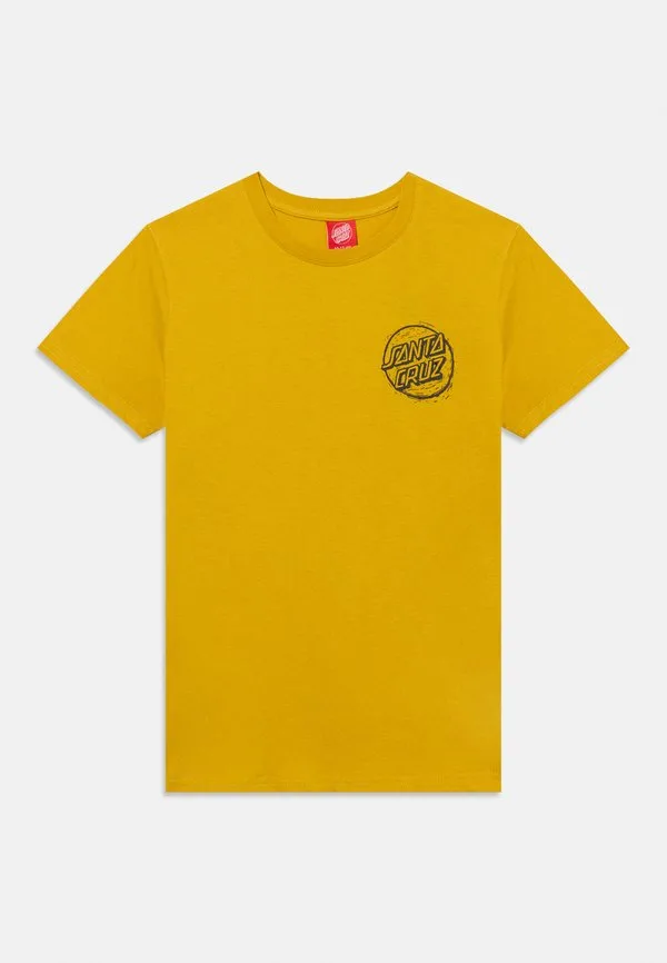 Футболка с принтом youth stamped opus Santa Cruz, Mustard — фото 3