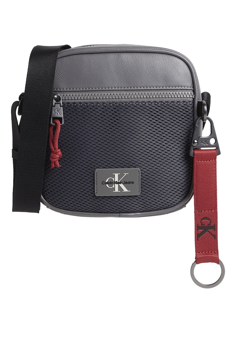 

Сумка из экокожи с логотипом Calvin Klein Jeans, серый