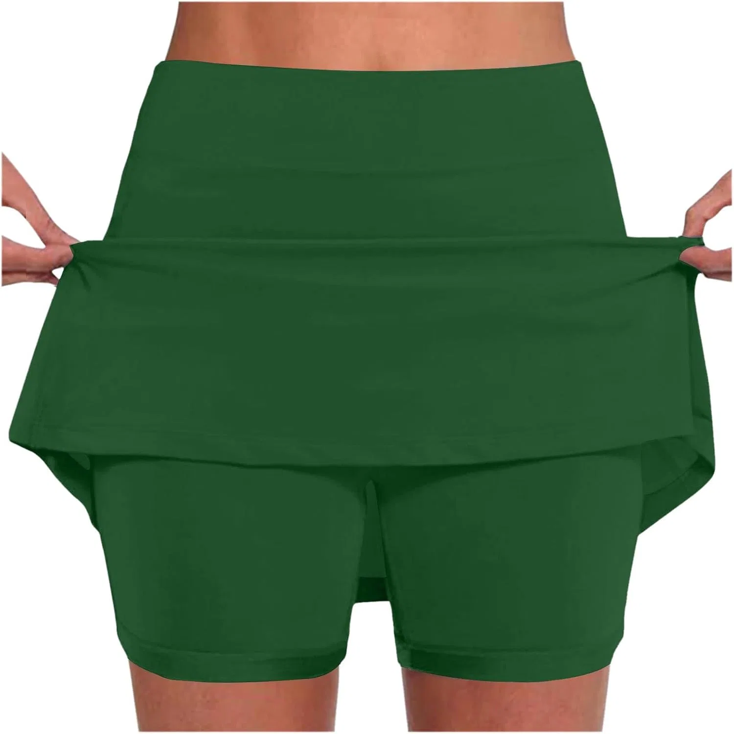 Спортивная юбка-шорты Athletic Skorts, арми Грин — фото 2