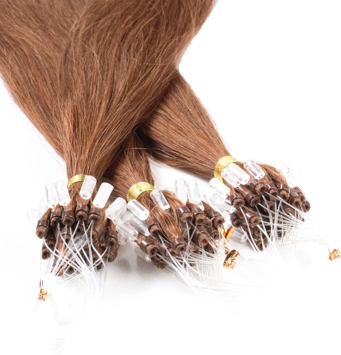 Прямые микроринговые накладные волосы из натуральных волос от hair2heart Hair2Heart