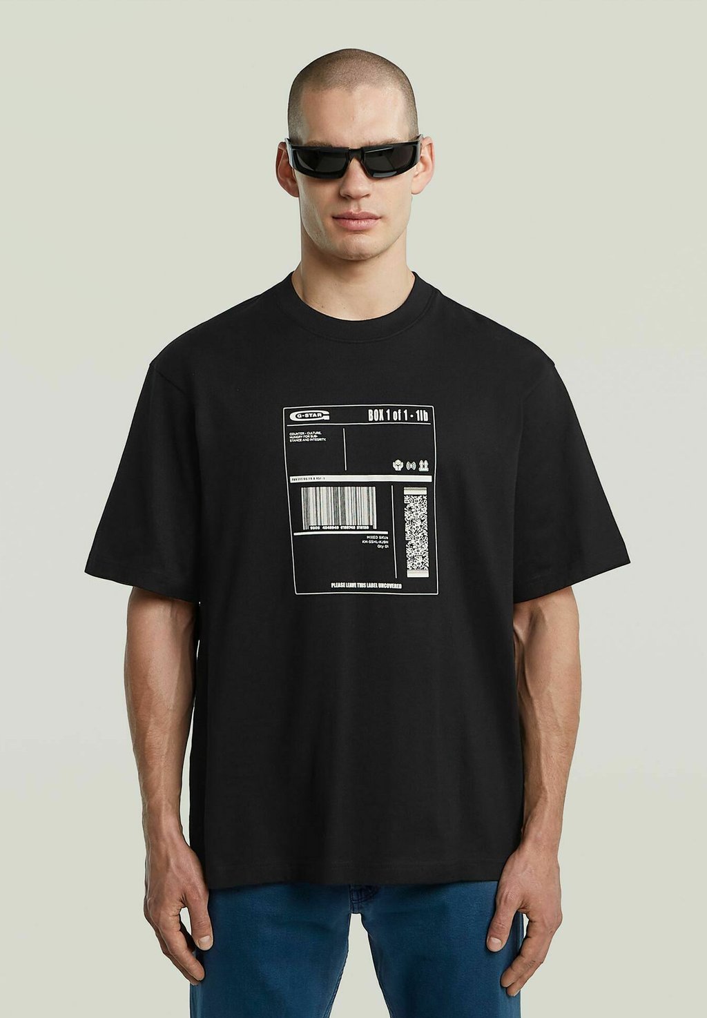 

Футболка с принтом SHIPPING GRAPHIC G-STAR, черный