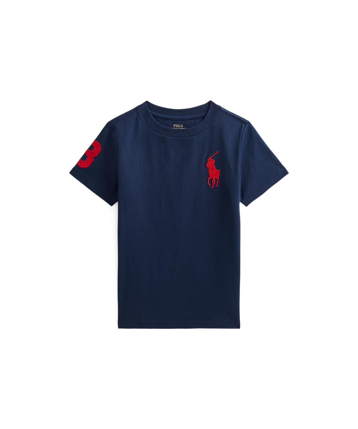 Хлопковая футболка Big Pony (для мальчиков 2-7 лет) Polo Ralph Lauren, 410 Navy