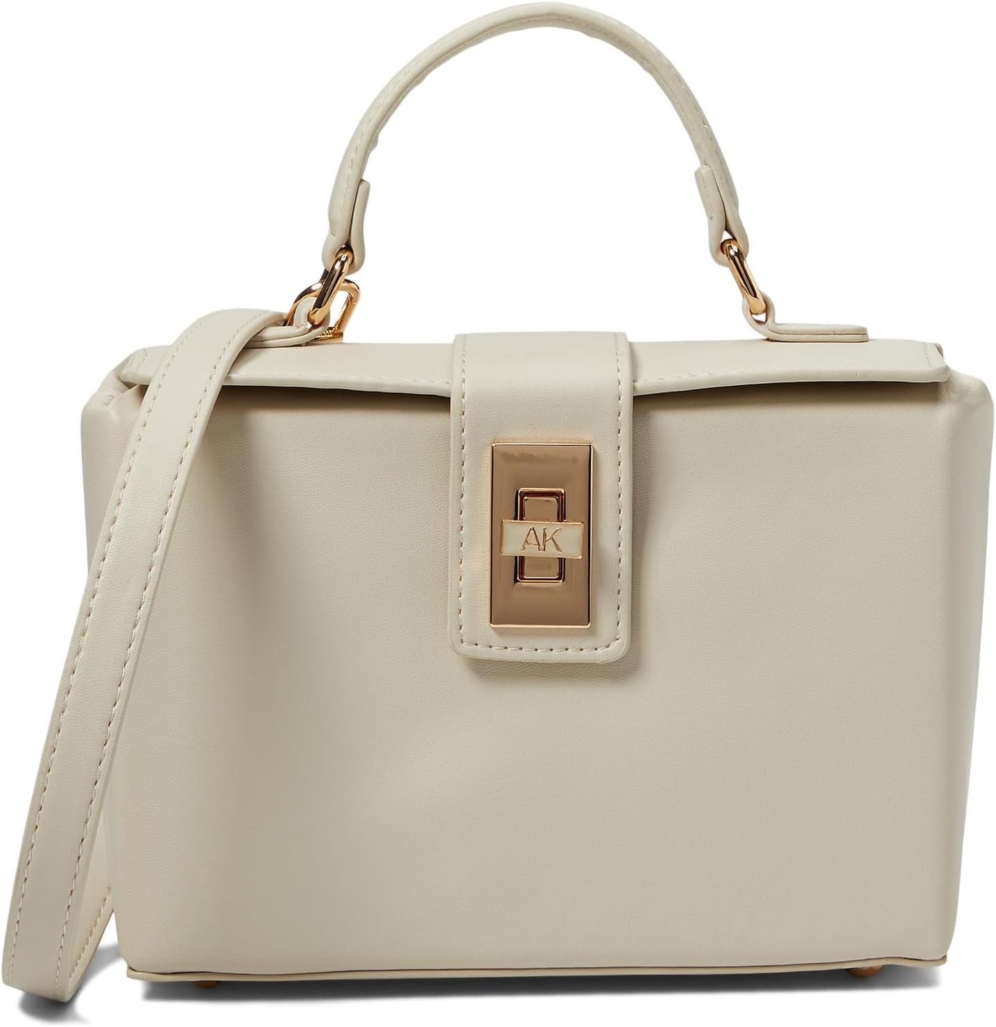 

Сумка Anne Klein Convertible Box Bag with Enamel Turnlock, цвет Chalk/Chalk