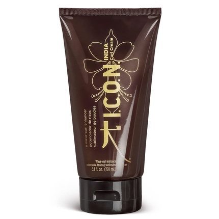 

Крем для завивки волос K ICON India Curl Cream, средство для завивки и усиления локонов, салонный уход за волосами, цвет слоновой кости, янтарный, флакон 5,1 унции K I.C.O.N