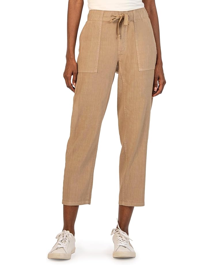 

Брюки KUT from the Kloth Rosalie - Drawstring Pants With Porkchop Pockets, хаки