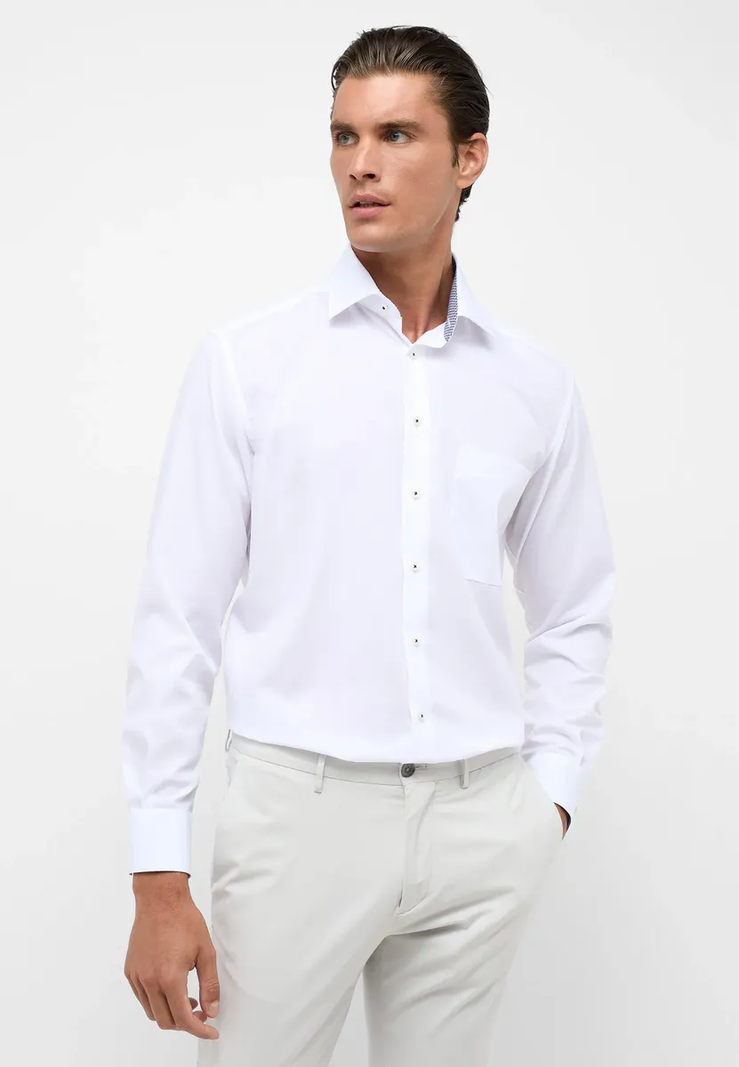 

Рубашка Eterna с длинными рукавами "COMFORT FIT", белый