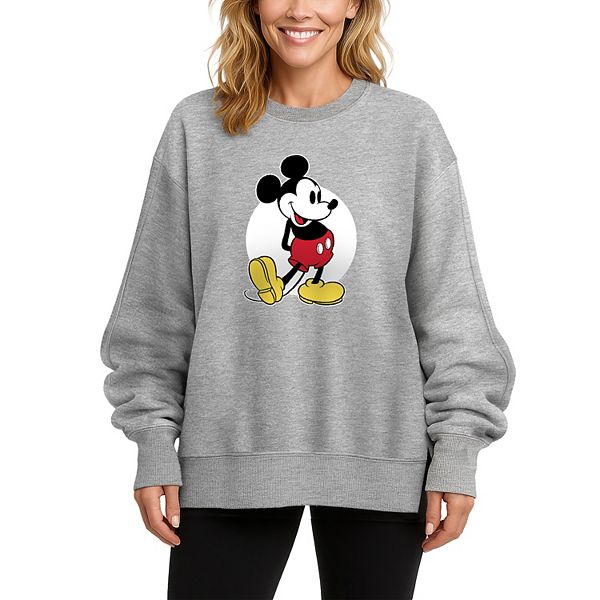 

Женский оверсайз флисовый свитшот Mickey Mouse Classic Disney, Athletic Heather