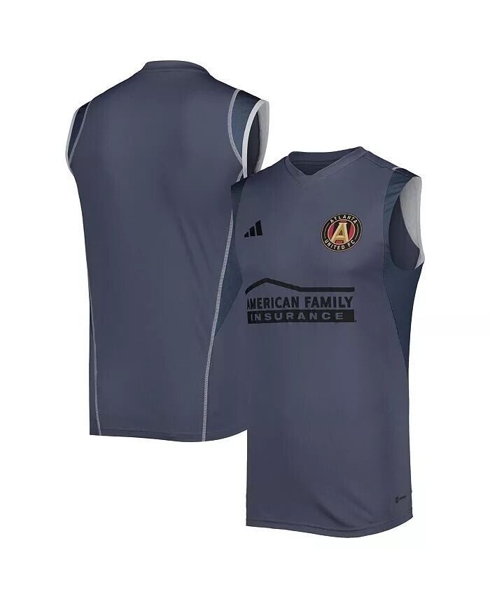 

Мужская серая спортивная майка без рукавов для тренировок Atlanta United FC 2023 Adidas