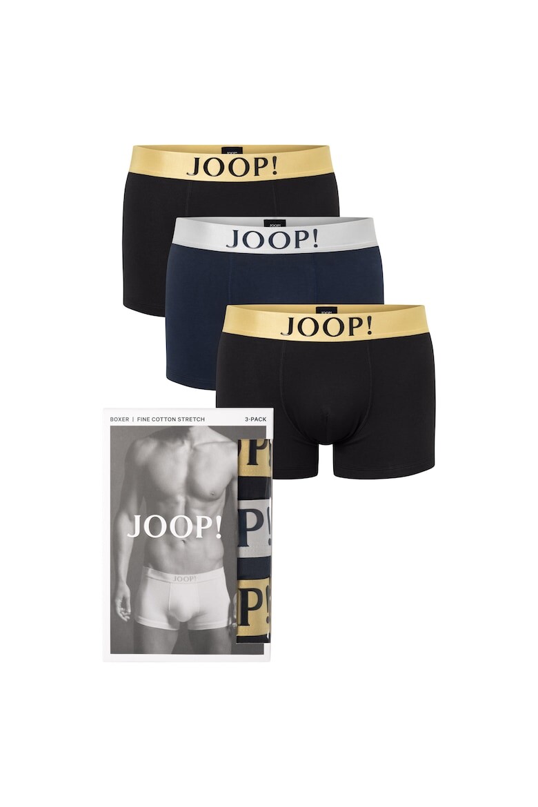 

Однотонные боксеры с логотипом, 3 пары Joop!, черный