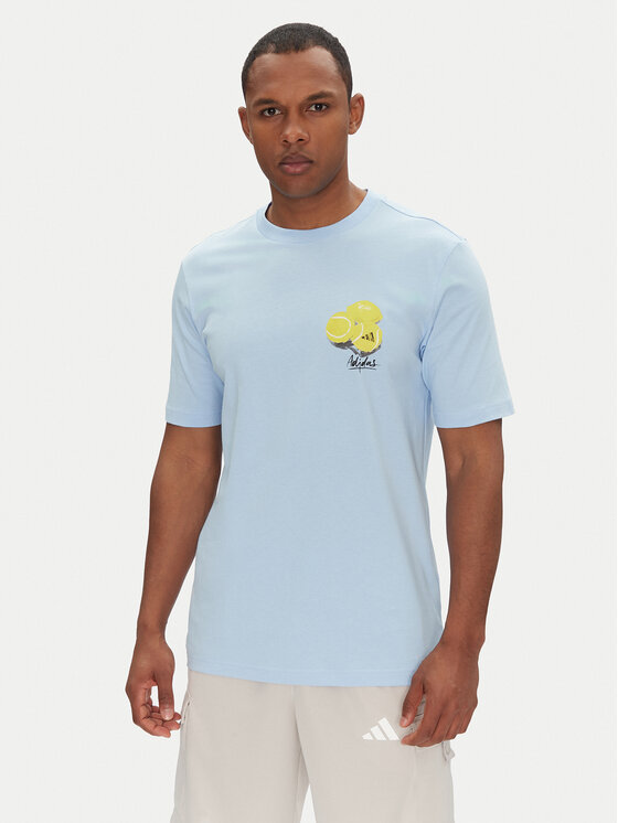 

Футболка обычного кроя Lounge Still Life Lemons Graphic JJ3958 Adidas, синий
