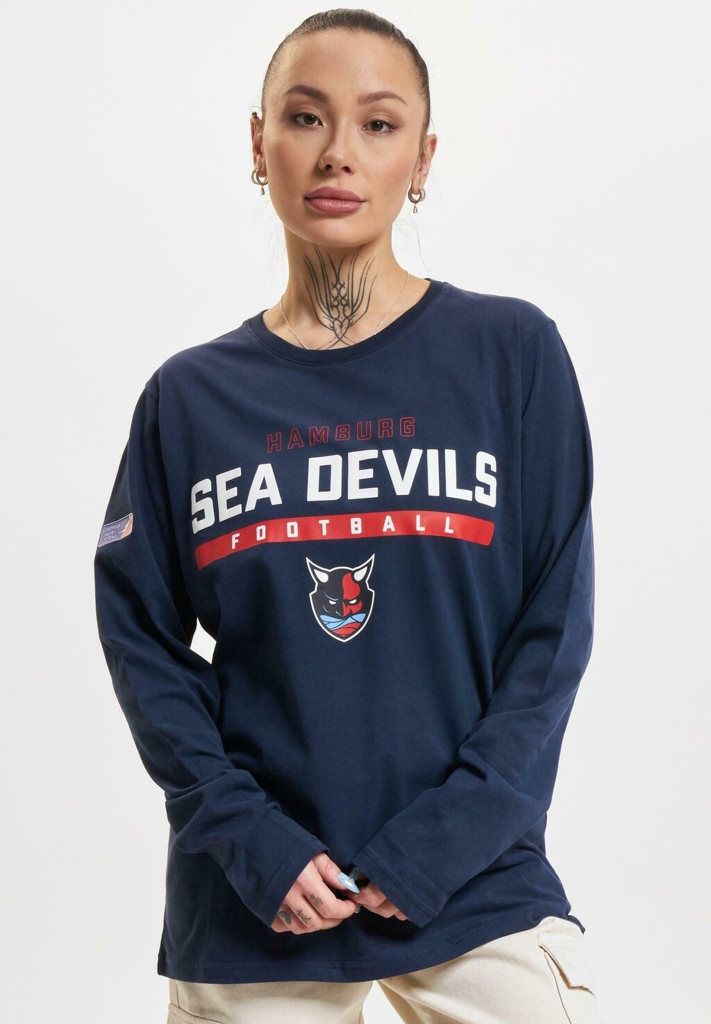 

Топ с длинными рукавами SHOP EUROPEAN LEAGUE OF FOOTBALL HAMBURG SEA DEVILS IDENTITY DEF, темно-синий