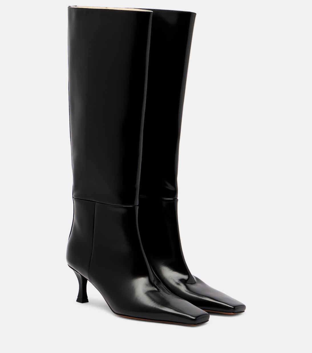 Кожаные сапоги до колена Proenza Schouler, черный