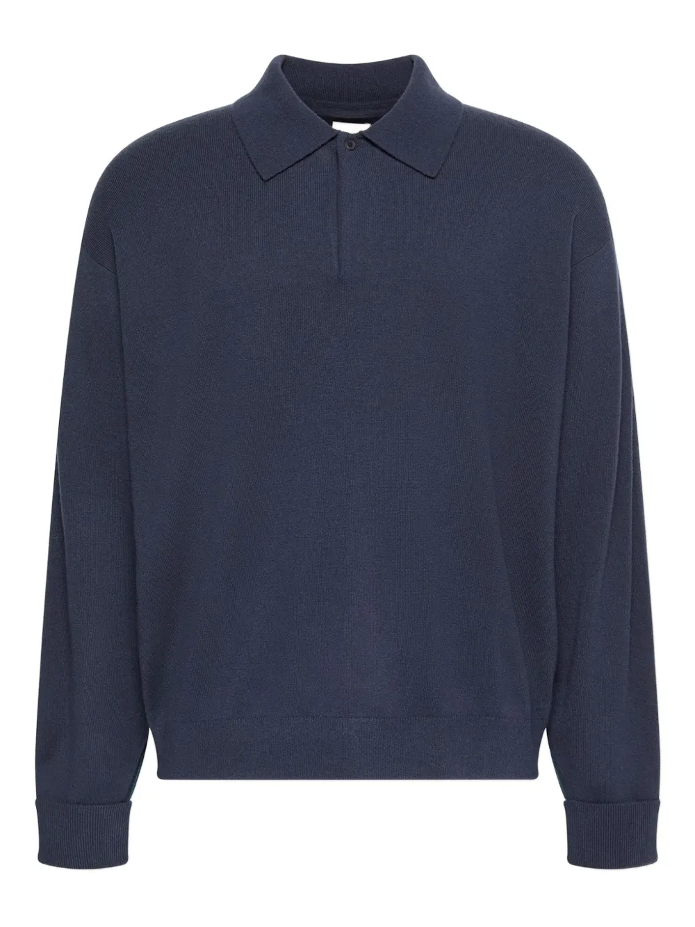 

Поло с длинными рукавами и воротником Calvin Klein, синий