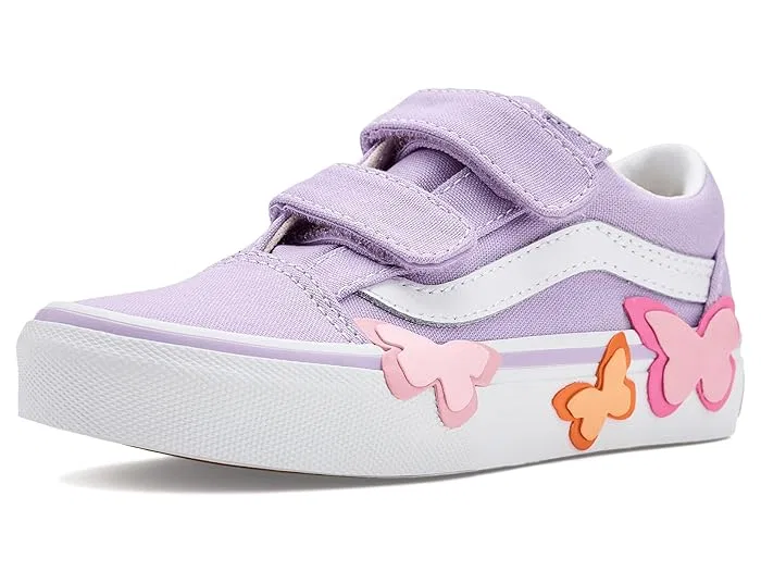 Кроссовки Old Skool V Butterfly Vans Kids, Soft Orchid — фото 2