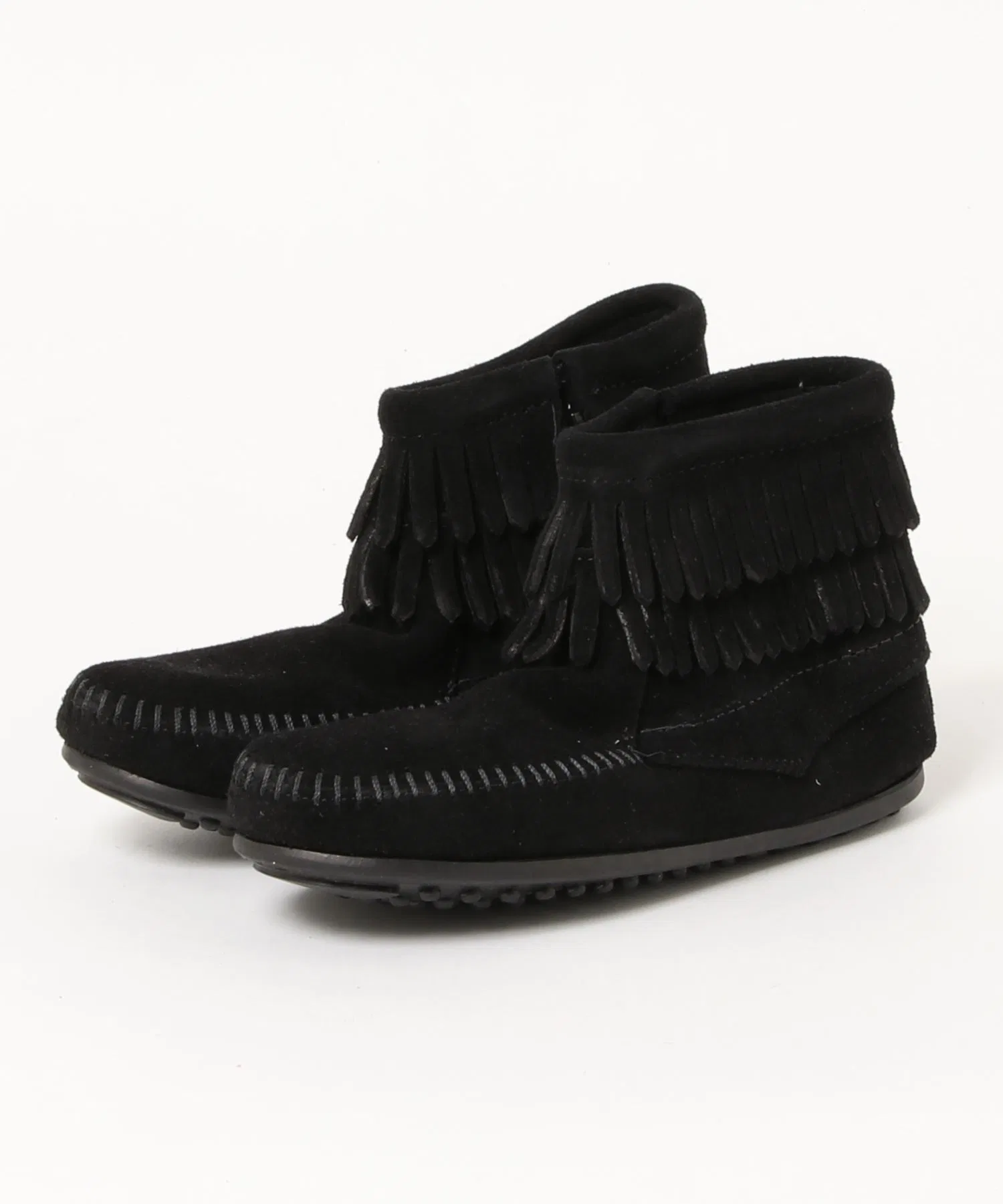 Детские мокасины Minnetonka DOUBLE FRINGE SIDE ZIP