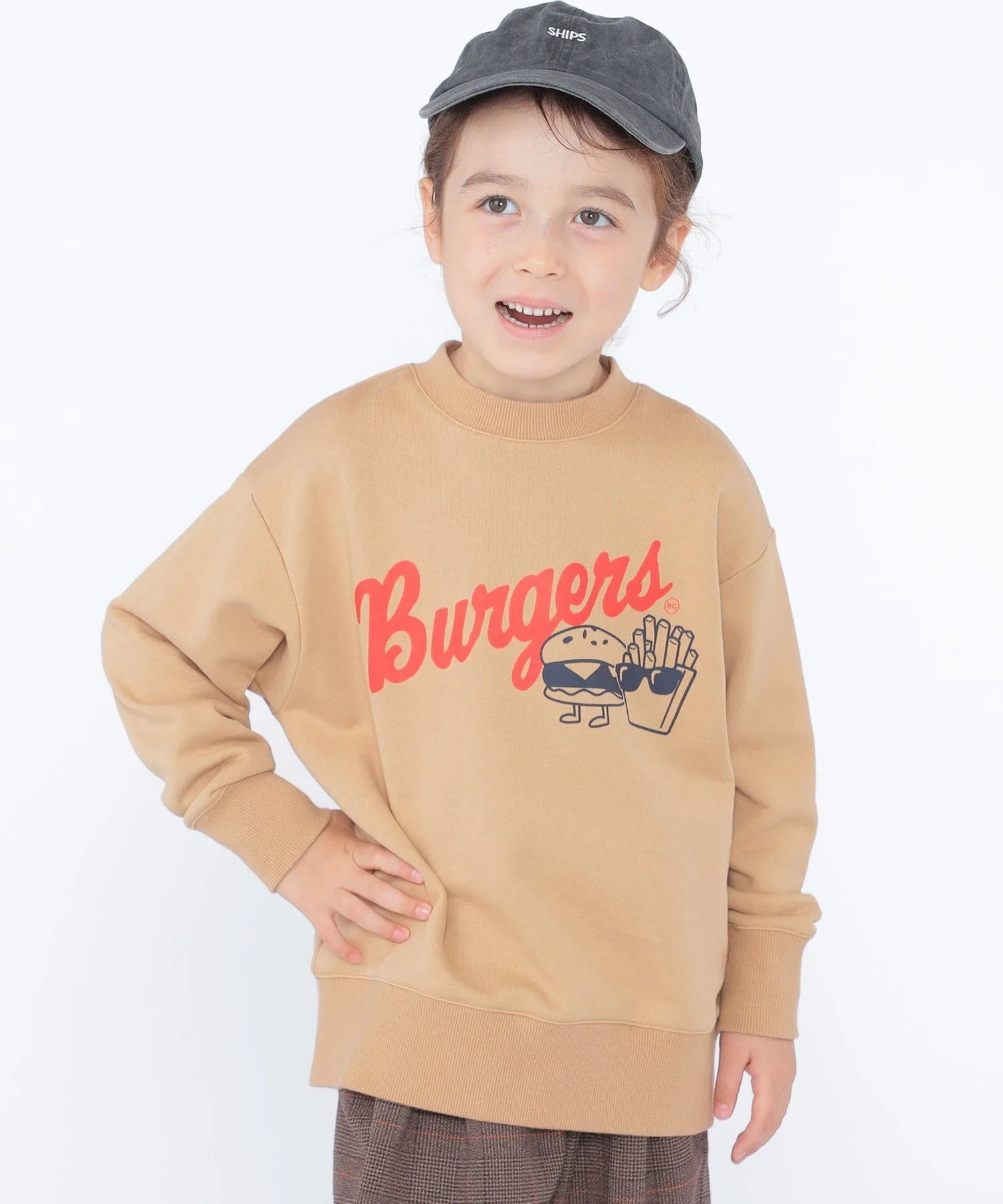 Детская футболка с изображением бургера (100-130 см) SHIPS KIDS, Beige