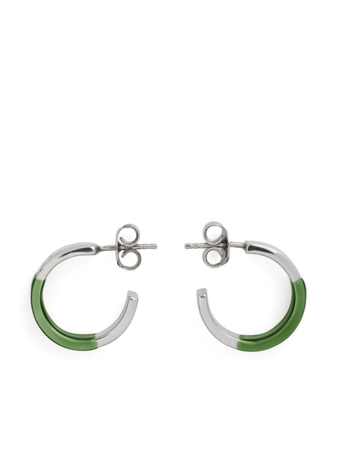 

Серьги с цифровой гравировкой MM6 Maison Margiela, зеленый