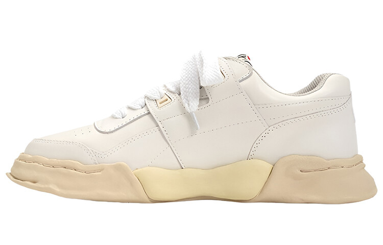 Низкие кроссовки Maison Parker OG Sole PF из кожи белого цвета Mihara Yasuhiro