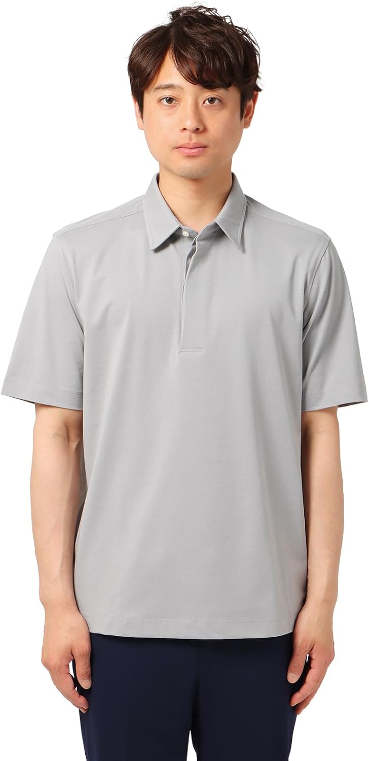 

Мужская поло-рубашка с коротким рукавом Suit Square, моющаяся, деловая, стандартная, офисная повседневная, простая, серый